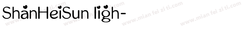 ShanHeiSun ligh字体转换